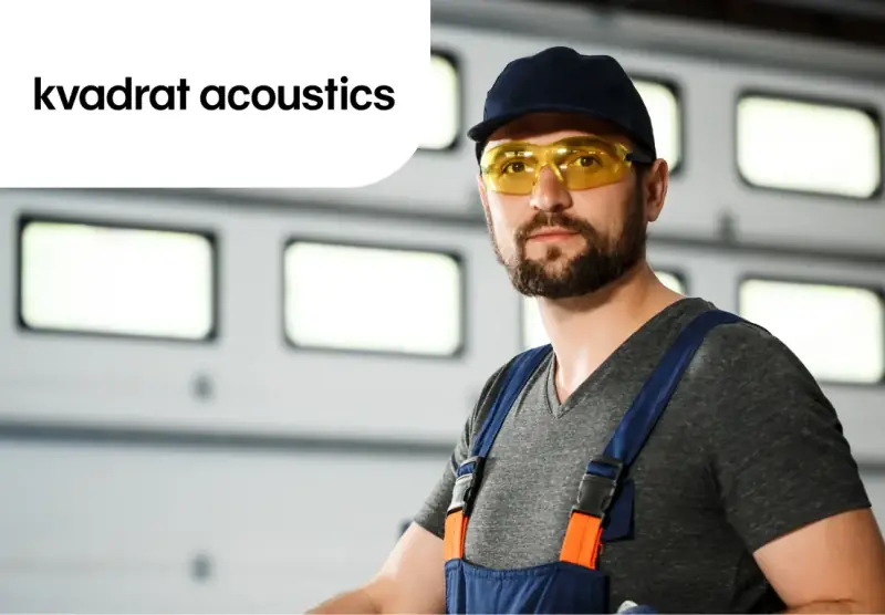 Робоче місце на виробництві Kvadrat Acoustics