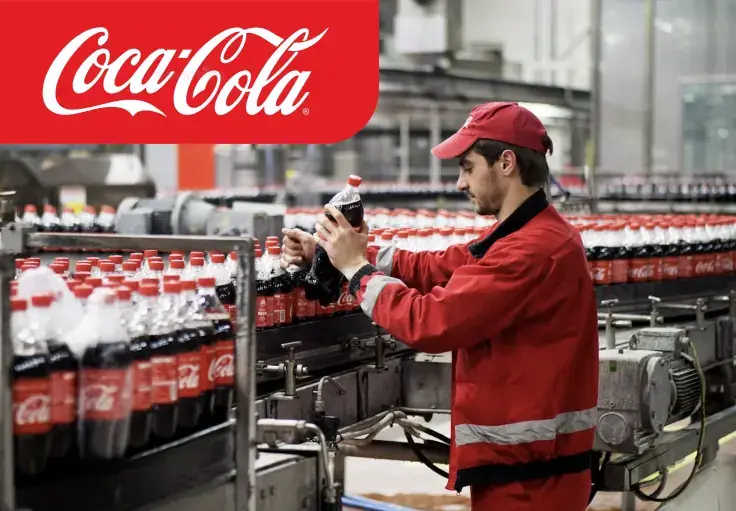 Линия розлива напитков Coca-Cola