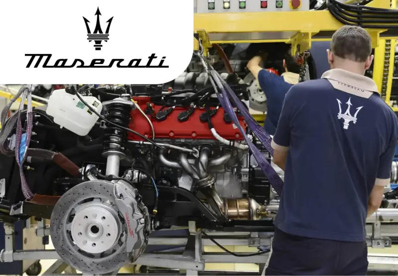 Складання вузлів автомобіля Maserati